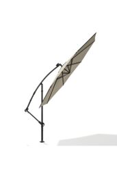 Living and Home Outdoor Lighted Patio Umbrella with Crank Lift System（Base is not included） in Beige - thumbnail 5