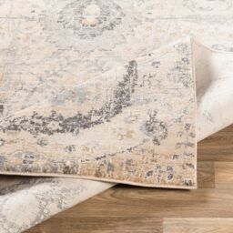 Livabliss Indigo-Vintage Beige Grey Black Off-White Traditional Floral Boho Living Rug - Size: 160 cm x 220 cm - thumbnail 4