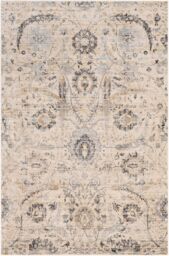 Livabliss Indigo-Vintage Beige Grey Black Off-White Traditional Floral Boho Living Rug - Size: 160 cm x 220 cm - thumbnail 2
