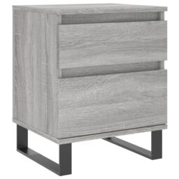 Berkfield Home Bedside Cabinets 2 pcs Grey Sonoma 40x35x50 cm Engineered Wood - Size: 40 x 35 x 50 cm - thumbnail 5