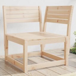 Berkfield Home Garden Sofa Corner 73x73x78 cm Solid Wood Pine in Brown - Size: 73 x 73 x 78 cm