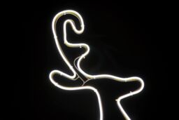 Shatchi Reindeer Neon Effect Rope Light Silhouette Double Side 90 Cool White LEDs Christmas Outdoor - thumbnail 4