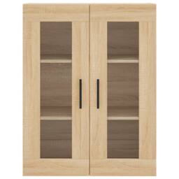 Berkfield Home Highboard Sonoma Oak 69.5x34x180 cm Engineered Wood in Light Oak - thumbnail 6