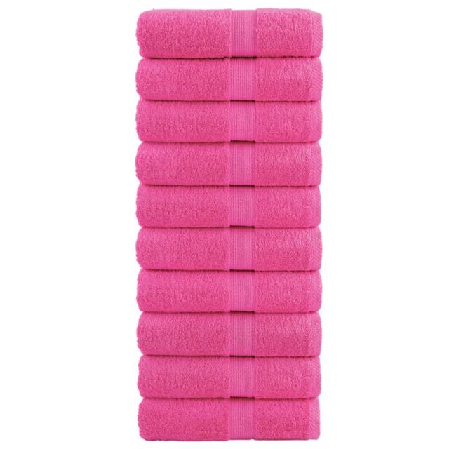 Berkfield Home Premium Soap Towels SOLUND 10 pcs Pink 30x30 cm 600 gsm - image 1
