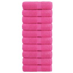 Berkfield Home Premium Soap Towels SOLUND 10 pcs Pink 30x30 cm 600 gsm - thumbnail 1
