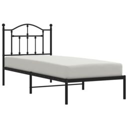 Berkfield Home Metal Bed Frame with Headboard Black 80x200 cm - thumbnail 3
