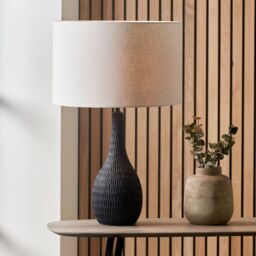 Ruma White Self Lined Linen Drum Lamp Shade for Table Lamps & Floor Lamps - Size: 18 inches - thumbnail 4