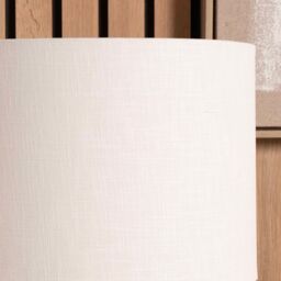 Ruma White Self Lined Linen Drum Lamp Shade for Table Lamps & Floor Lamps - Size: 18 inches - thumbnail 2