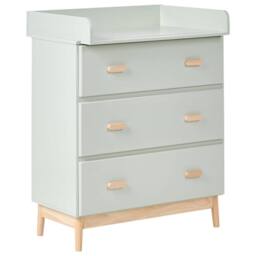 Wyld and Coco Changing Table Dresser Light Green MDF with Drawers - thumbnail 2