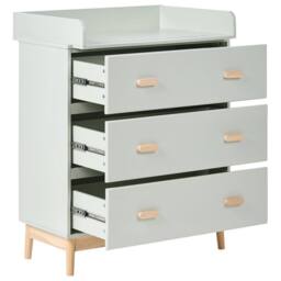 Wyld and Coco Changing Table Dresser Light Green MDF with Drawers - thumbnail 4