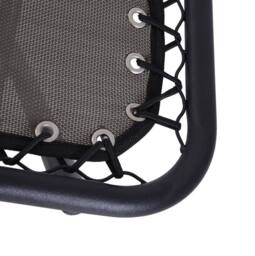 STILVORA Sun Lounger Recliner with Folding Metal Frame in Grey - thumbnail 8
