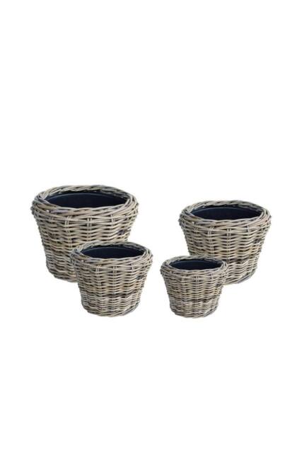 KDMD Drypot Split Rattan Baskets Set of 4 in Natural - image 1