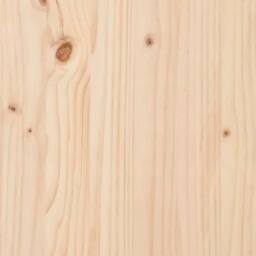 Berkfield Home Beautiful Bed Frame 75x190 cm Small Single Solid Wood Pine in Natural - thumbnail 7