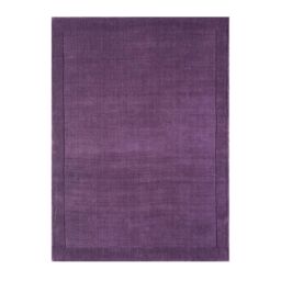 The Rug Shop UK Handmade Luxurious Modern Plain Wool Easy To Clean Area Rug in Purple - Size: 200 cm x 290 cm - thumbnail 6