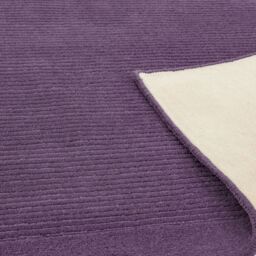 The Rug Shop UK Handmade Luxurious Modern Plain Wool Easy To Clean Area Rug in Purple - Size: 200 cm x 290 cm - thumbnail 5