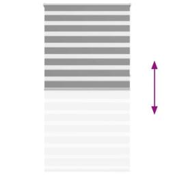Berkfield Home Zebra Blind 120 x 230 cm Grey - thumbnail 6