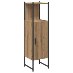 Berkfield Home Sturdy Bathroom Cabinet Artisan Oak 33x33x120.5 cm Engineered Wood in Brown - thumbnail 3