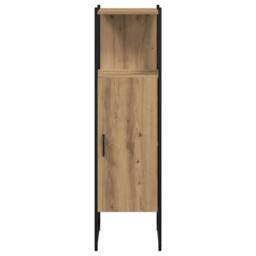 Berkfield Home Sturdy Bathroom Cabinet Artisan Oak 33x33x120.5 cm Engineered Wood in Brown - thumbnail 5