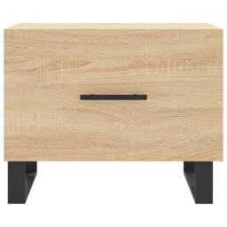 Berkfield Home Coffee Tables 2 pcs Sonoma Oak 50x50x40 cm Engineered Wood in Brown - Size: 50 x 50 x 40 cm - thumbnail 6