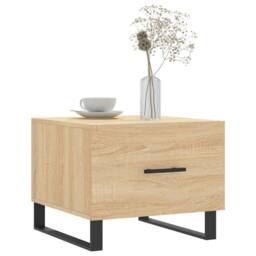 Berkfield Home Coffee Tables 2 pcs Sonoma Oak 50x50x40 cm Engineered Wood in Brown - Size: 50 x 50 x 40 cm - thumbnail 3