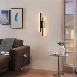 Pheashine Black 40cm Linear Dimmable LED Wall Light 16W 3000K-6500K Acrylic - thumbnail 7