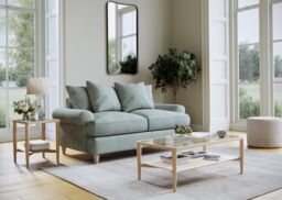 The Great Sofa Company Beatrice Sofa Bed Faro Aqua in Blue - thumbnail 2