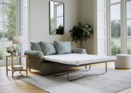 The Great Sofa Company Beatrice Sofa Bed Faro Aqua in Blue - thumbnail 1