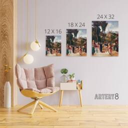 "Artery8 Giorgione Moses Undergoing Trial by Fire Canvas Wall Art Print - Size: W12"" x H16""" - thumbnail 4