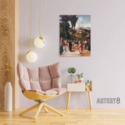 "Artery8 Giorgione Moses Undergoing Trial by Fire Canvas Wall Art Print - Size: W12"" x H16""" - thumbnail 3