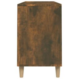 Berkfield Home Shoe Cabinet Smoked Oak 102x36x60 cm Engineered Wood in Brown - Size: 102 x 36 x 60 cm - thumbnail 6