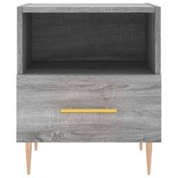 Berkfield Home Modern Bedside Cabinets 2 pcs Grey Sonoma 40x35x47.5 cm Engineere - thumbnail 6