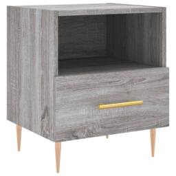 Berkfield Home Modern Bedside Cabinets 2 pcs Grey Sonoma 40x35x47.5 cm Engineere - thumbnail 5