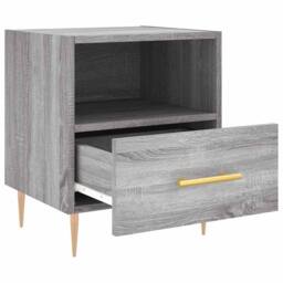Berkfield Home Modern Bedside Cabinets 2 pcs Grey Sonoma 40x35x47.5 cm Engineere - thumbnail 7