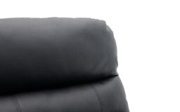 Home Detail Carter 3 Seater Sofa With Left-Hand Chaise & Right-Hand Recliner, Black Faux Leather - thumbnail 5
