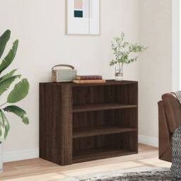 Berkfield Home Wall Cabinet Brown Oak 75x35x60 cm Engineered Wood - Size: 75 x 35 x 60 cm - thumbnail 1