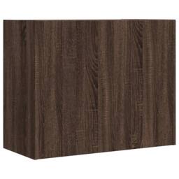 Berkfield Home Wall Cabinet Brown Oak 75x35x60 cm Engineered Wood - Size: 75 x 35 x 60 cm - thumbnail 6