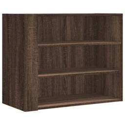 Berkfield Home Wall Cabinet Brown Oak 75x35x60 cm Engineered Wood - Size: 75 x 35 x 60 cm - thumbnail 3