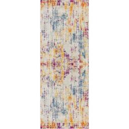Livabliss Floransa-Abstract Grey Pink Yellow Blue Modern Marble Living Dining Rug - Size: 200 cm x 275 cm - thumbnail 7