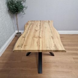 KOSY KOALA Wooden Dining Table with 4 Black Leather Chairs & Bench - Dining Kitchen Room Furniture in Brown - thumbnail 8