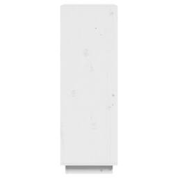 Berkfield Home Book Cabinet/Room Divider White 60x35x103 cm Solid Wood Pine - Size: 60 x 35 x 103 cm - thumbnail 6