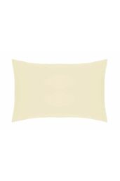 Belledorm Easy Care 200 Thread Count Cotton Polyester Percale Housewife Pillowcase in Ivory - thumbnail 1
