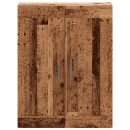 Berkfield Home Wall Mounted Cabinet Old Wood 69.5x34x90 cm Engineered Wood in Brown - thumbnail 4