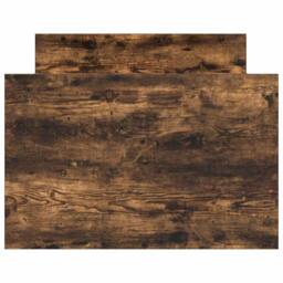 Berkfield Home Durable Bed Frame with Headboard & Footboard Smoked Oak 90x190 in Brown - Size: Single - thumbnail 6