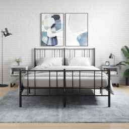 Berkfield Home Bedside Cabinets 2 pcs Concrete Grey 40x35x50 cm Engineered Wood - Size: 40 x 35 x 50 cm - thumbnail 1