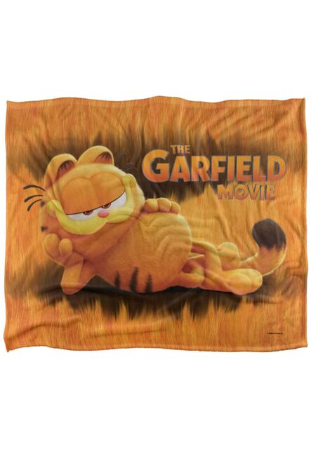 Garfield (2024) Laying Down Silky Touch Super Soft Throw Blanket 152 X 127 cm in White - image 1