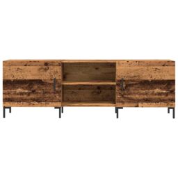 Berkfield Home TV Cabinet Old Wood 150x30x50 cm Engineered Wood in Brown - Size: 150 x 30 x 50 cm - thumbnail 4