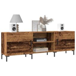 Berkfield Home TV Cabinet Old Wood 150x30x50 cm Engineered Wood in Brown - Size: 150 x 30 x 50 cm - thumbnail 1