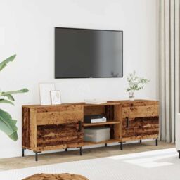 Berkfield Home TV Cabinet Old Wood 150x30x50 cm Engineered Wood in Brown - Size: 150 x 30 x 50 cm - thumbnail 3