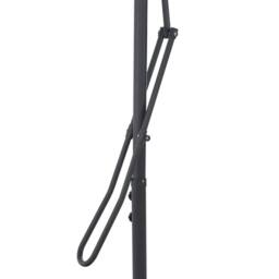 Berkfield Home Outdoor Parasol with Steel Pole Black 250x250x230 cm - Size: 250 x 250 x 230 cm - thumbnail 5