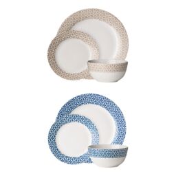 Orsina Stylish Casablanca 12 Piece Blue Dinner Set, Durable Dinner Set For Dinner, Contemporary Design Crockery Set - thumbnail 2
